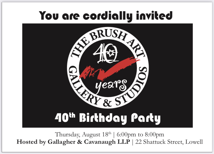 Brush Gallery 40th Birthday Party