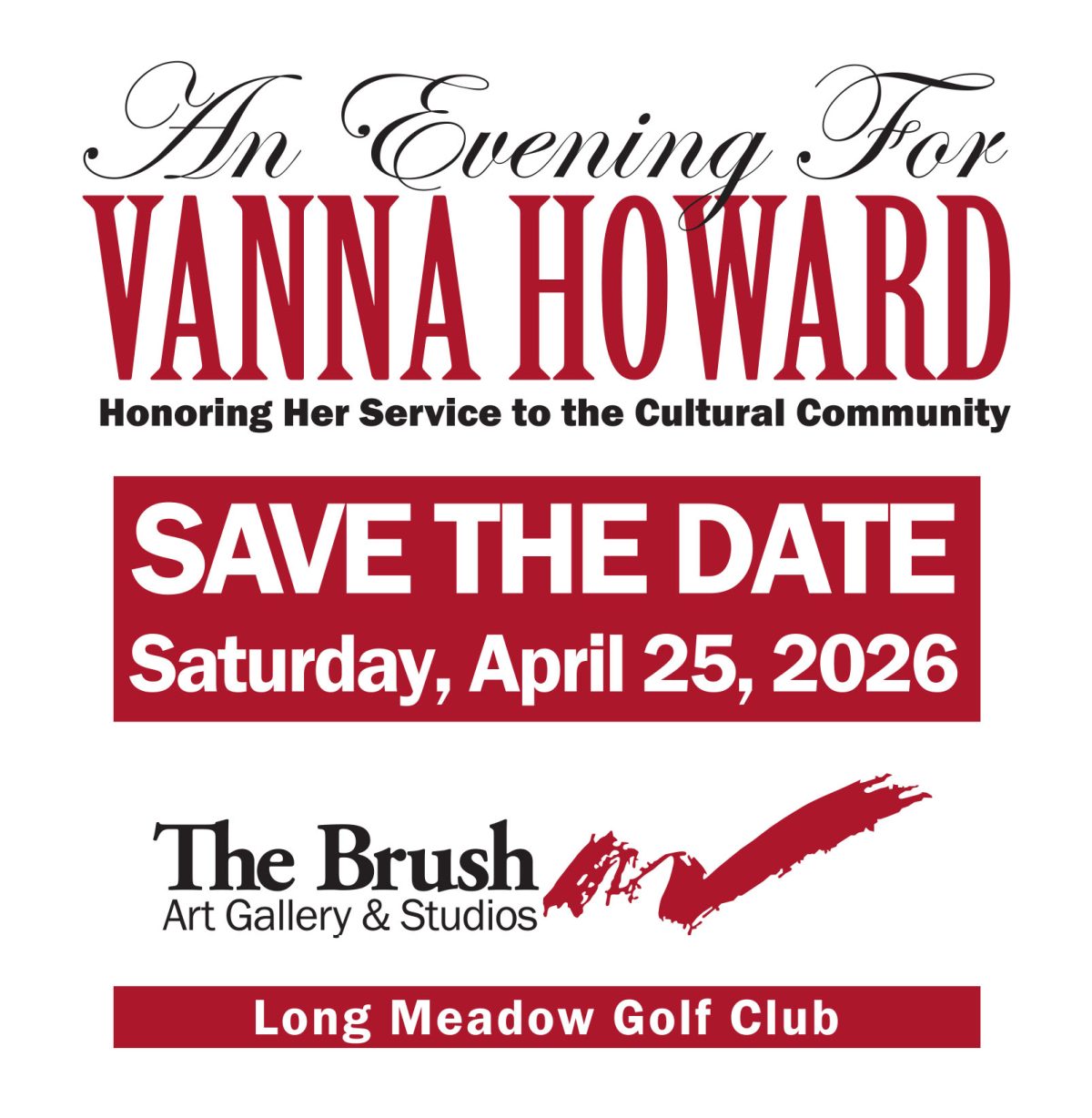 An image representing An Evening for Vanna Howard